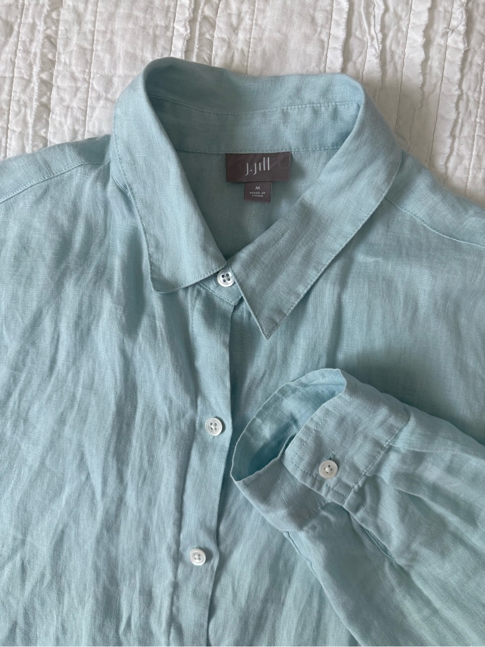 3 J Jill Linen Button Down Shirts M - Picture 9 of 16